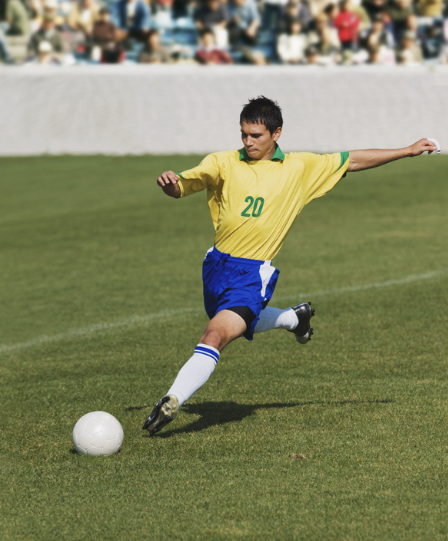 Calciatore in azione